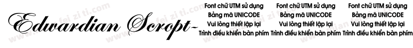 Edwardian Scropt字体转换